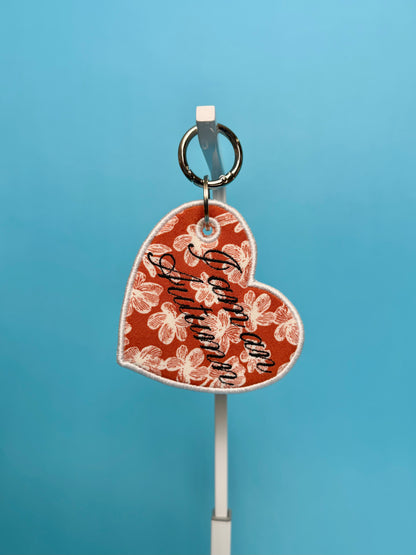 I Am An Autumn Embroidered Bag Tag