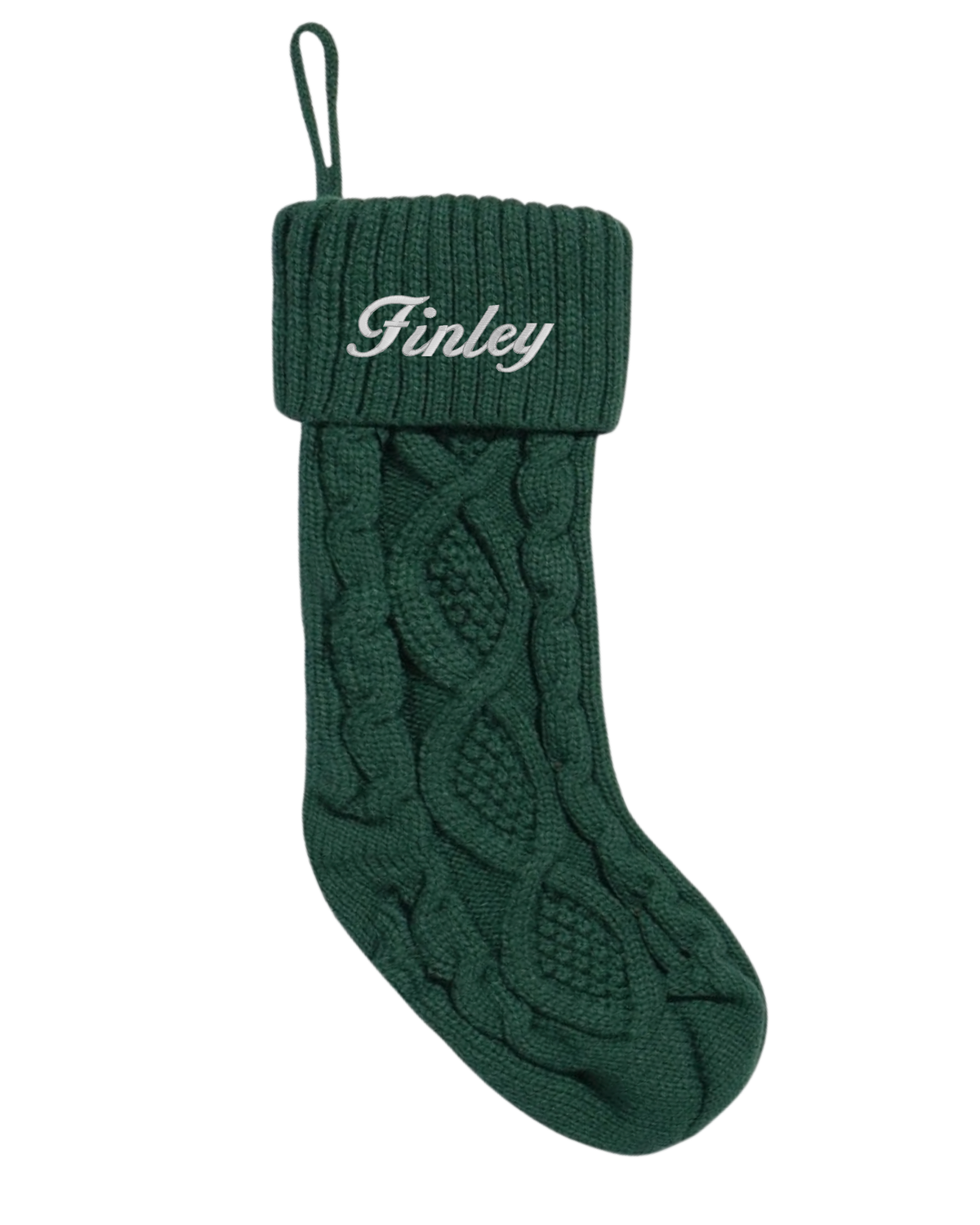 Personalized Embroidered Knit Christmas Stocking