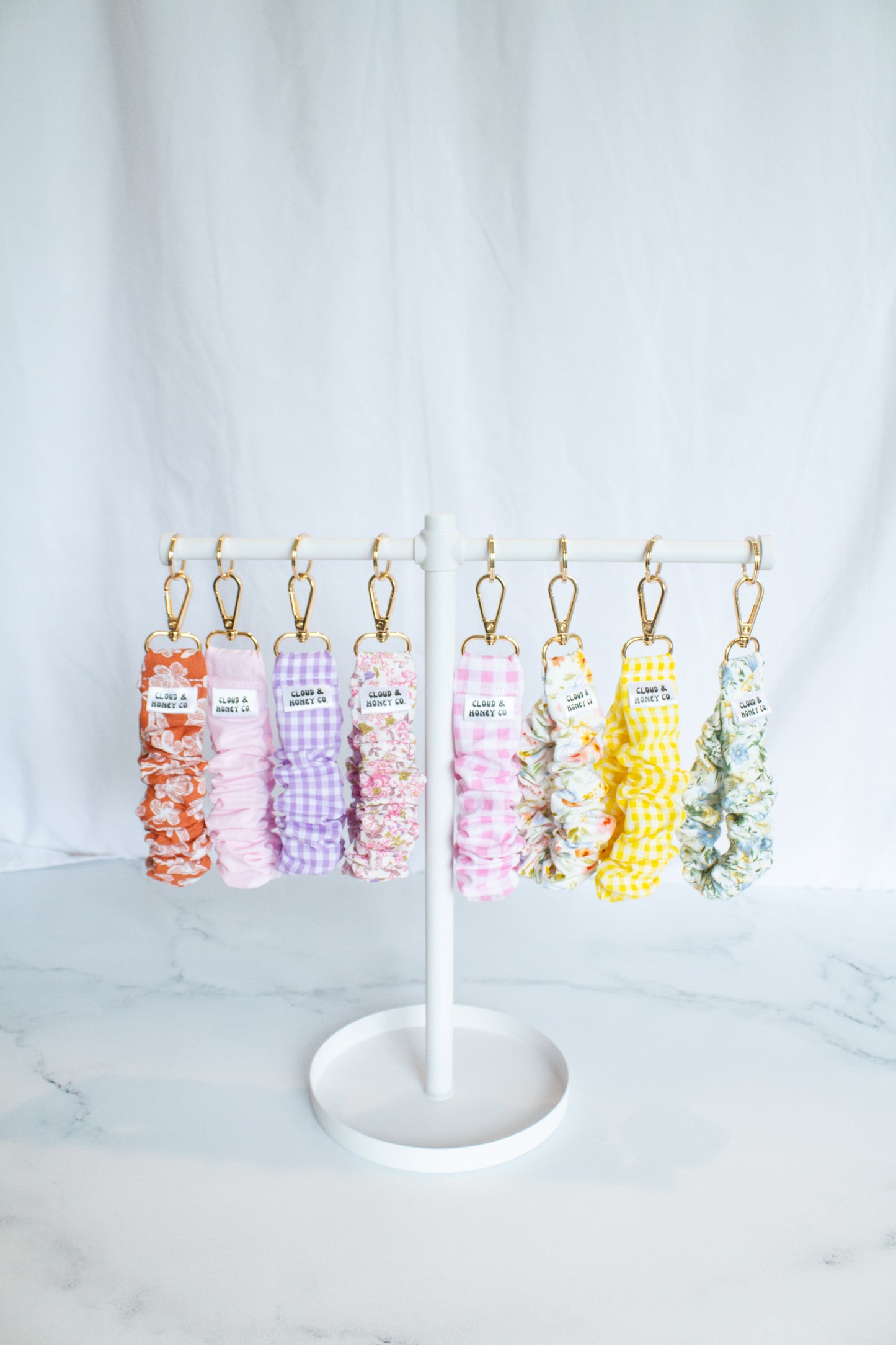 Ruffle Keychain - The Sunset Bloom