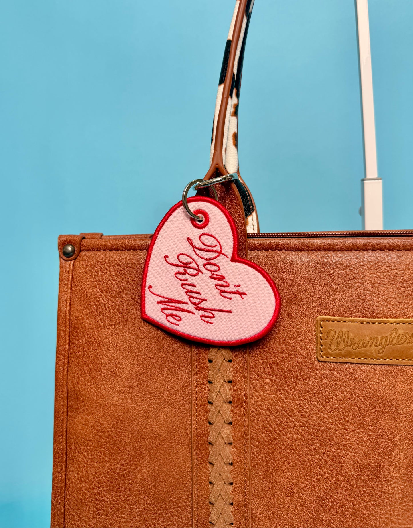 Don't Rush Me Embroidered Bag Tag