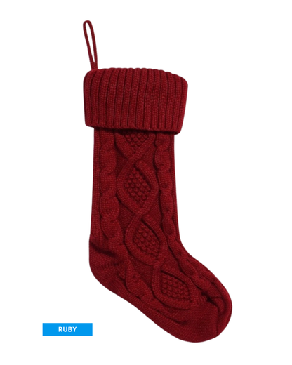 Personalized Embroidered Knit Christmas Stocking