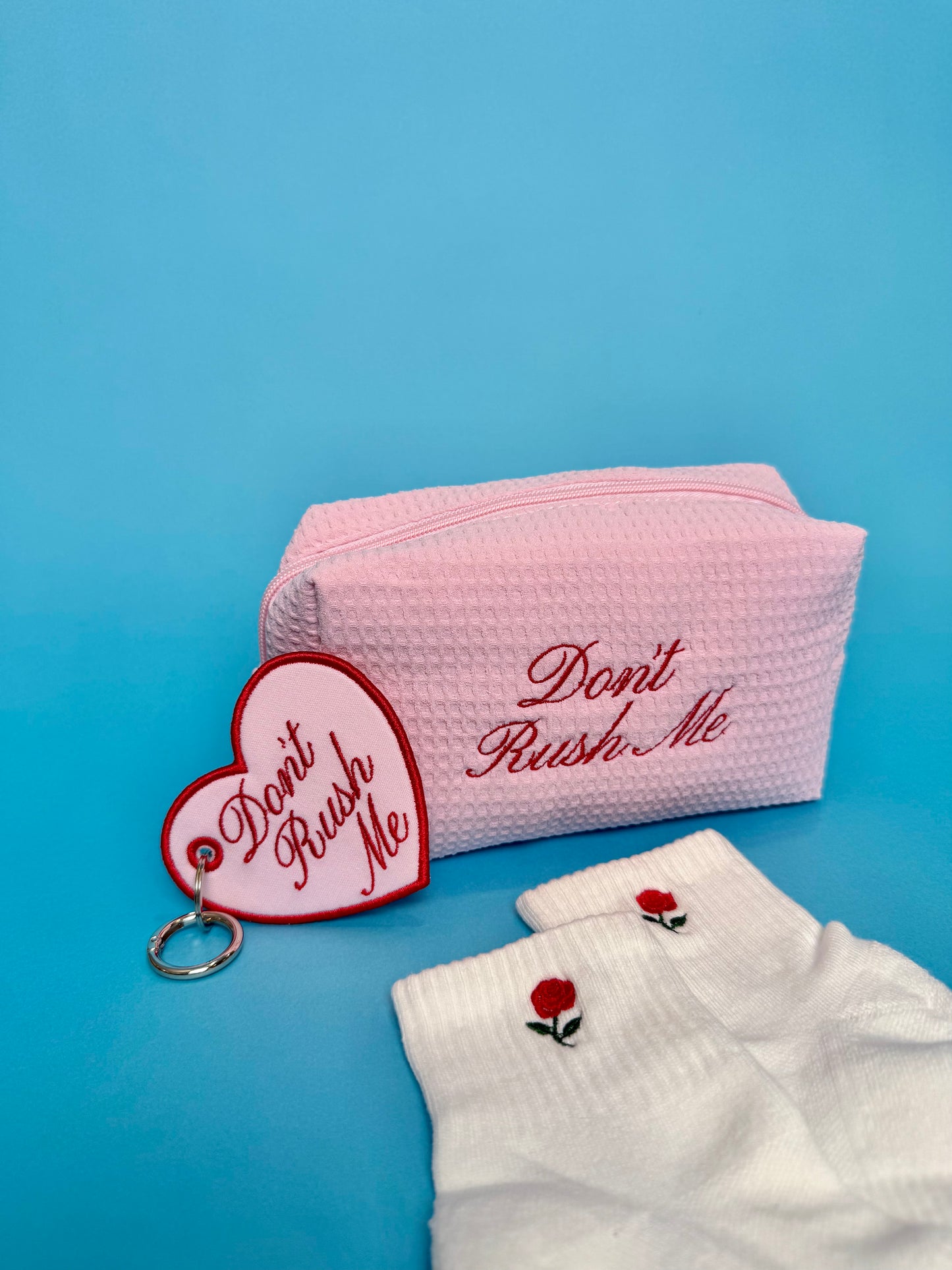 Don't Rush Me Embroidered Bag Tag
