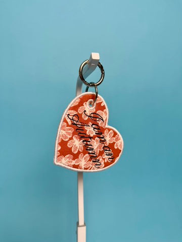 I Am An Autumn Embroidered Bag Tag