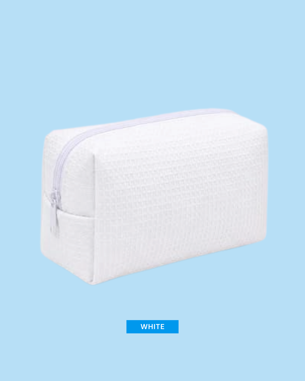Personalized Embroidered Waffle Makeup Bag