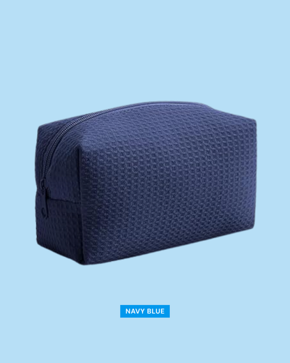 Personalized Embroidered Waffle Makeup Bag