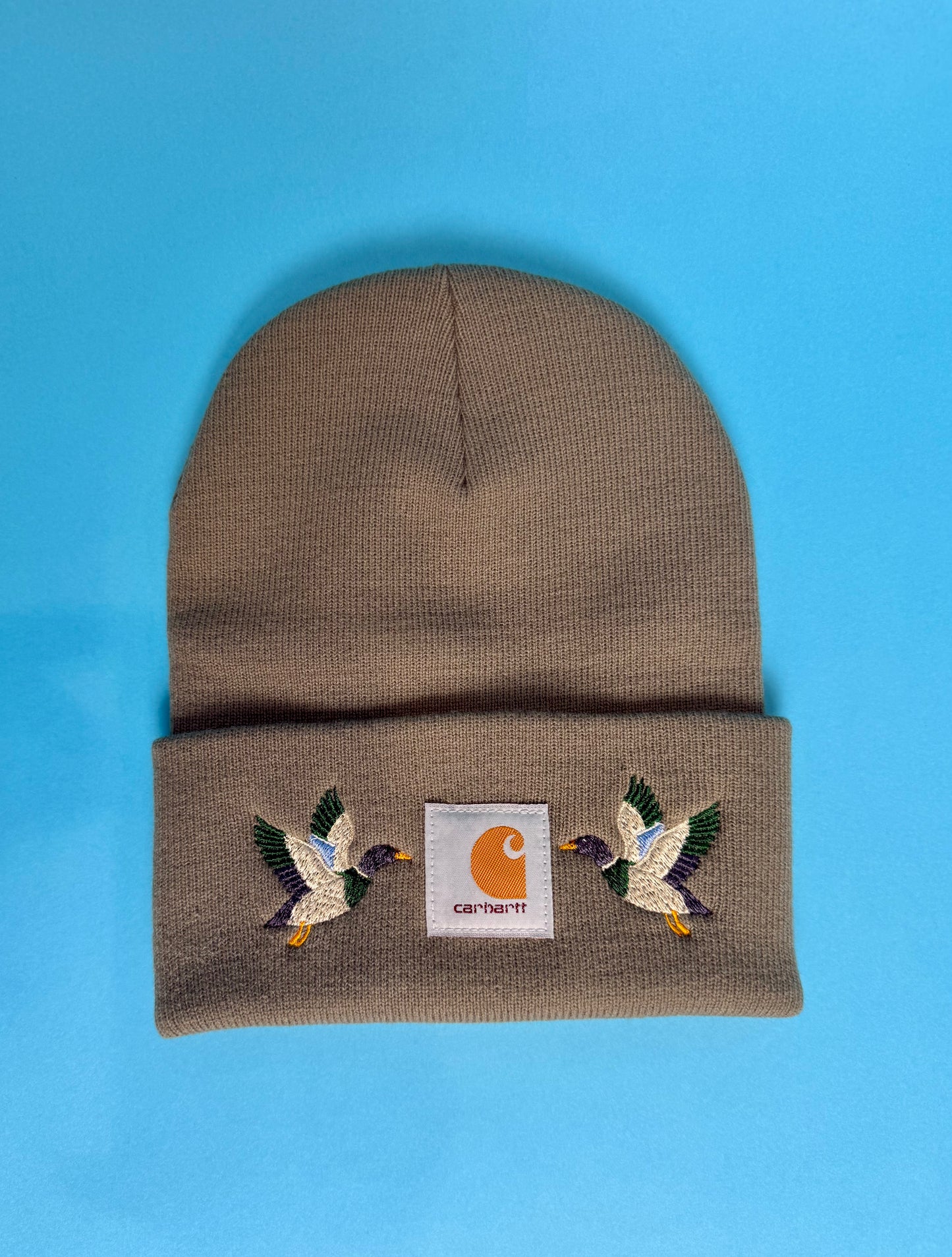 Mallard Duck Embroidered Carhartt A18 Beanie