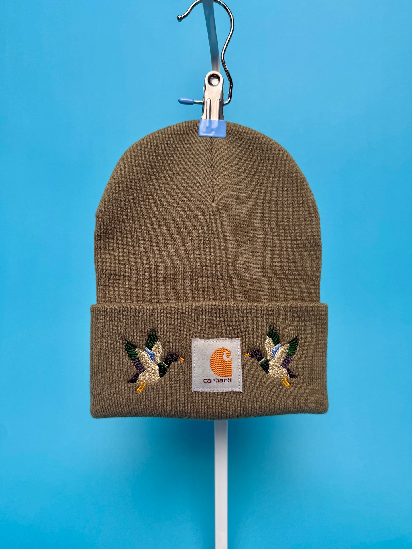 Mallard Duck Embroidered Carhartt A18 Beanie