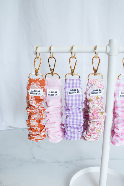 Ruffle Keychain - Blushing Pink
