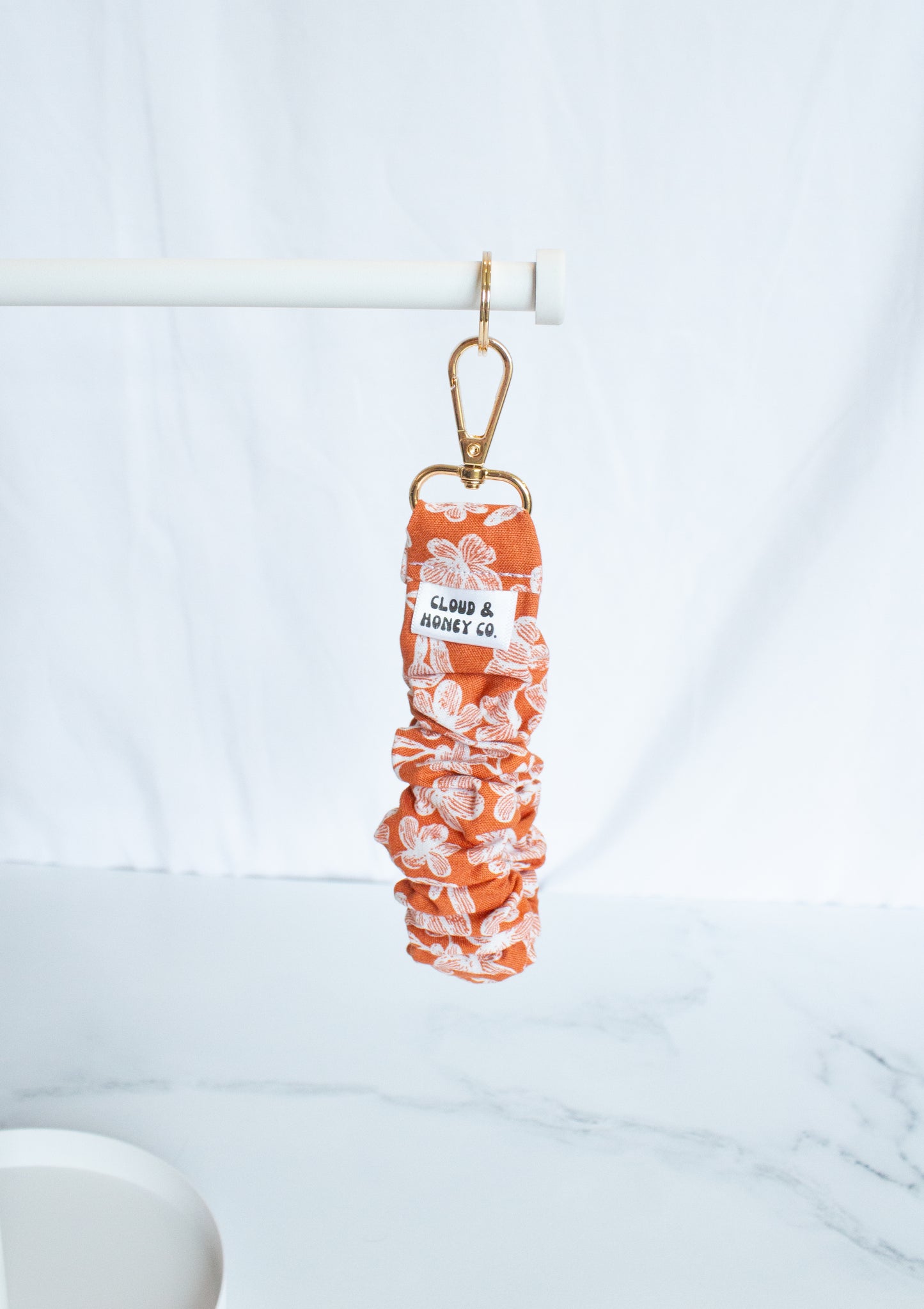 Ruffle Keychain - The Sunset Bloom