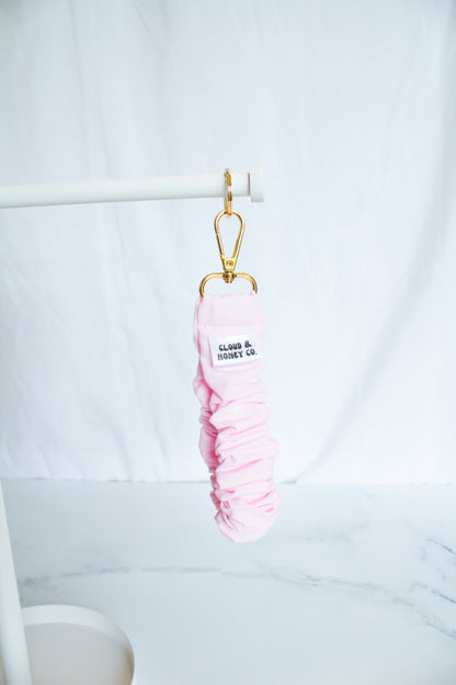 Ruffle Keychain - Blushing Pink