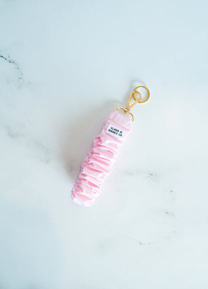 Ruffle Keychain - Blushing Pink