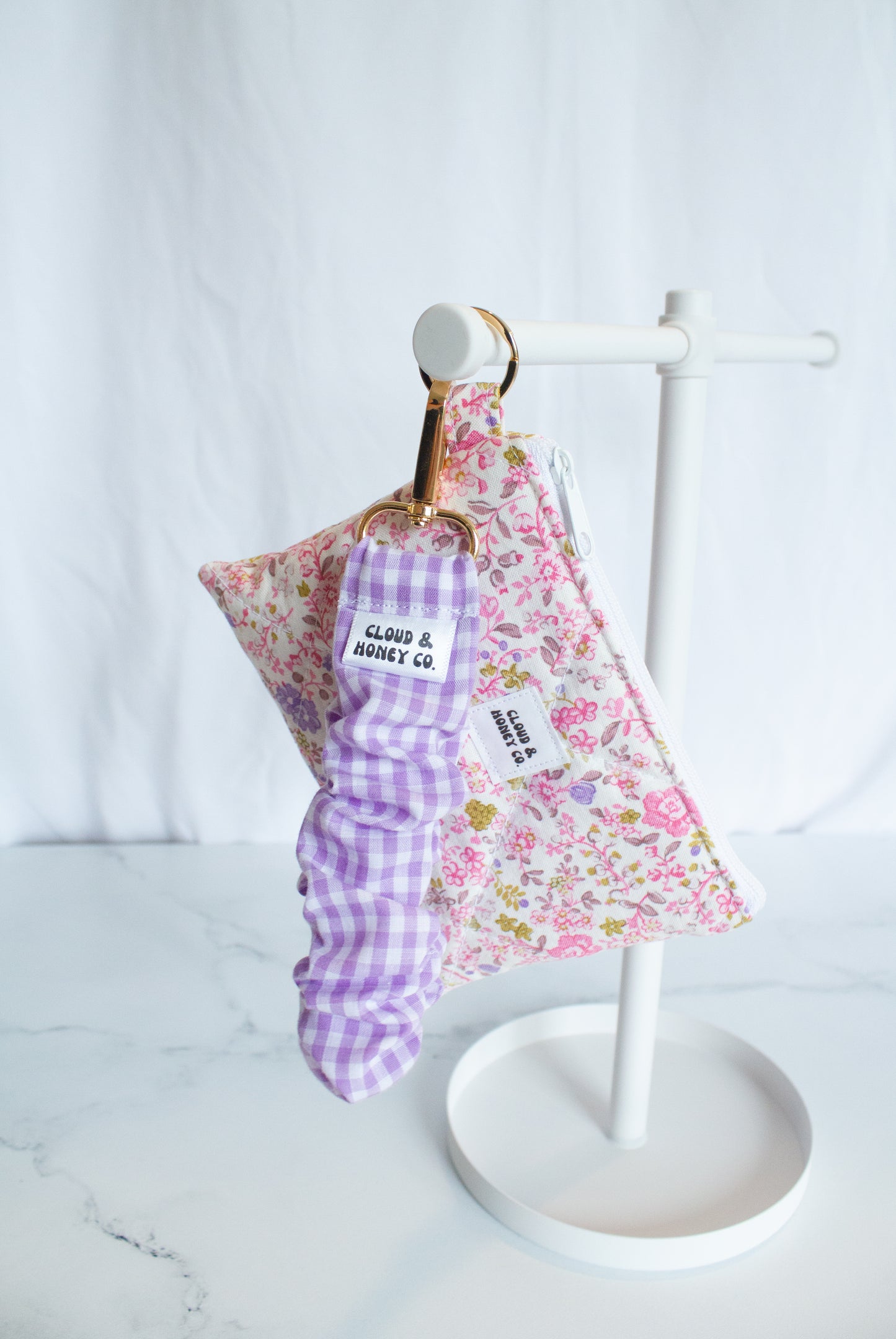 Ruffle Keychain - Lavender Love