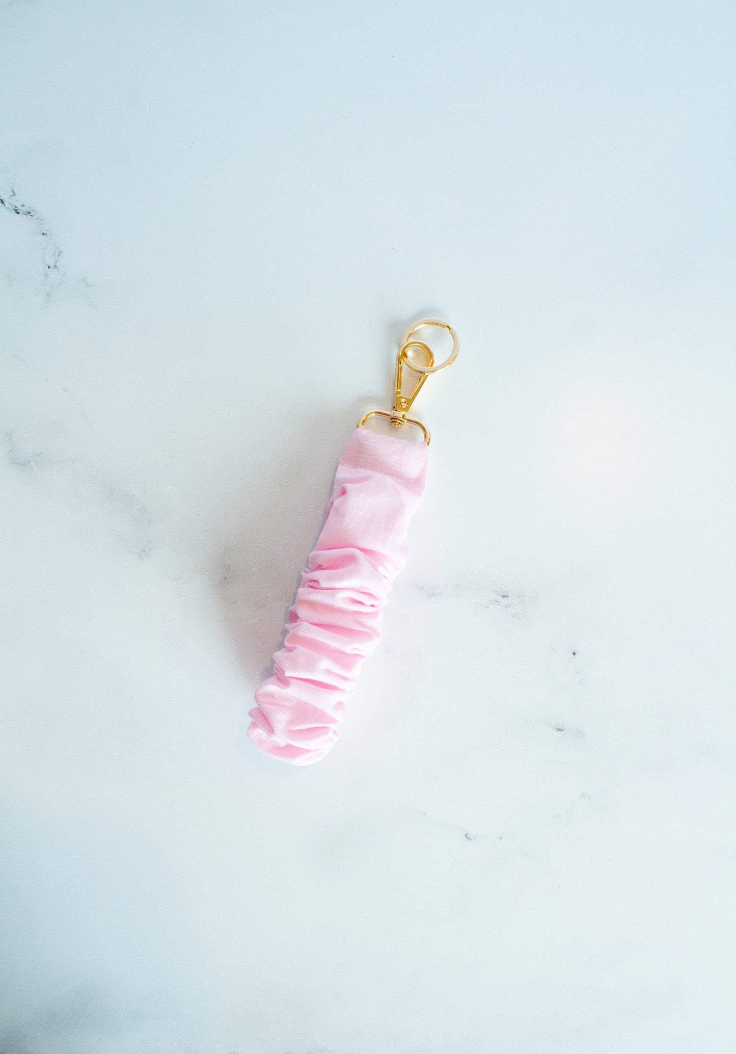 Ruffle Keychain - Blushing Pink