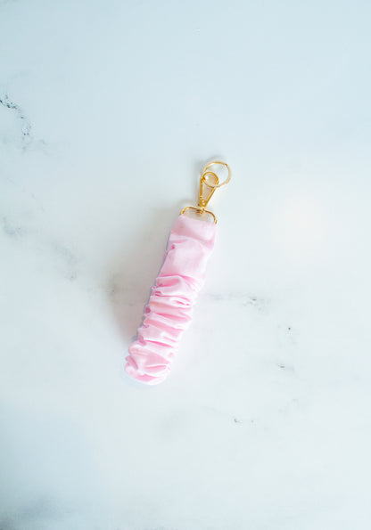 Ruffle Keychain - Blushing Pink