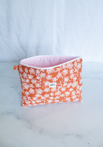 Large Zipper Bag - The Sunset Bloom