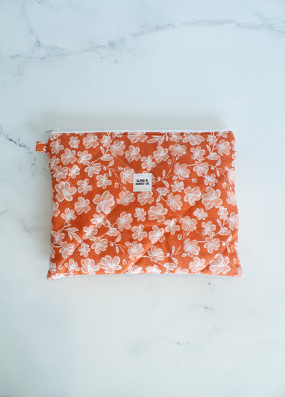 Large Zipper Bag - The Sunset Bloom
