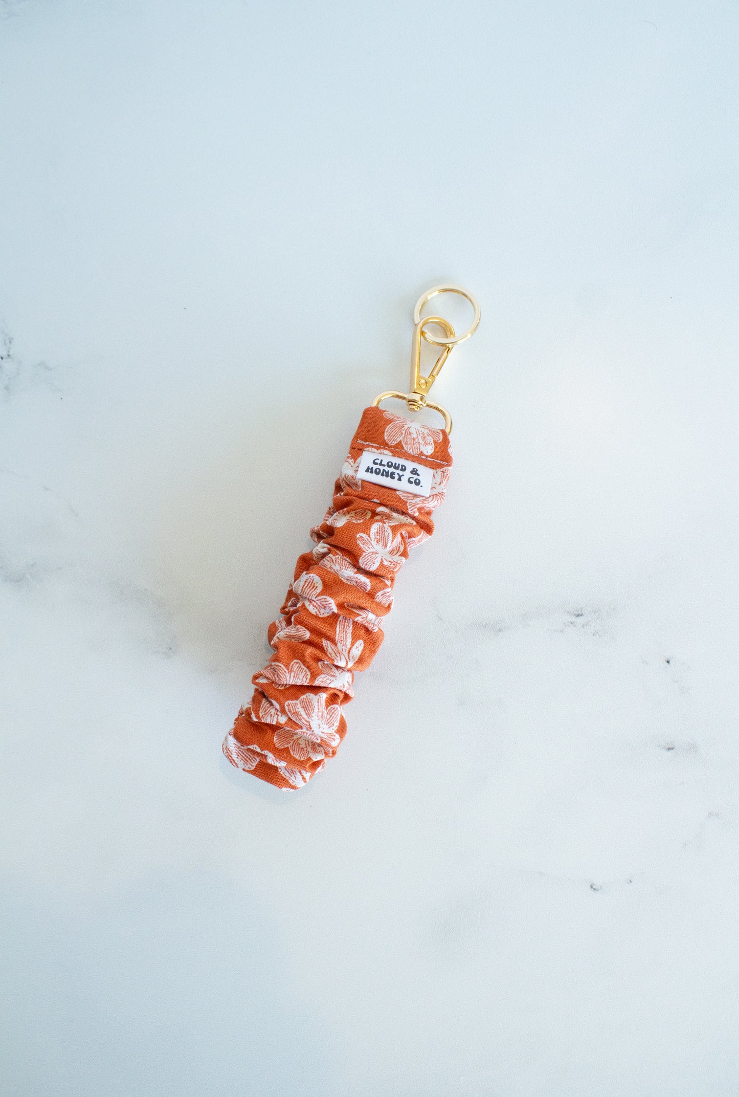 Ruffle Keychain - The Sunset Bloom