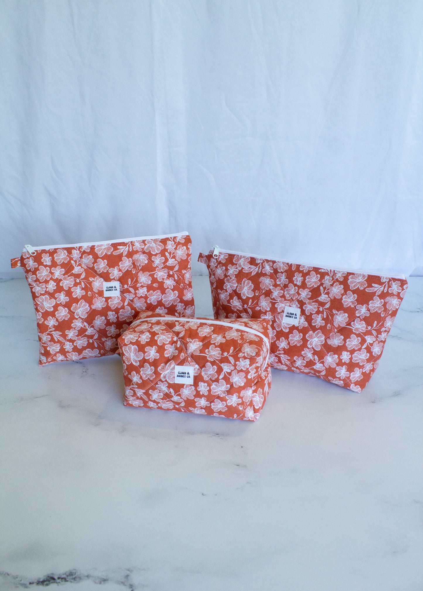 Large Zipper Bag - The Sunset Bloom