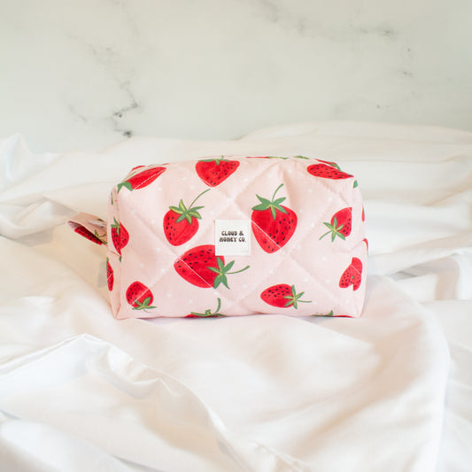 The Strawberry Sweetie Small Makeup Bag