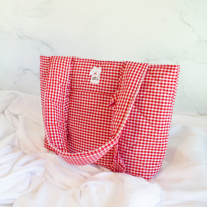 The Cherry Babe Small Ruffle Tote Bag