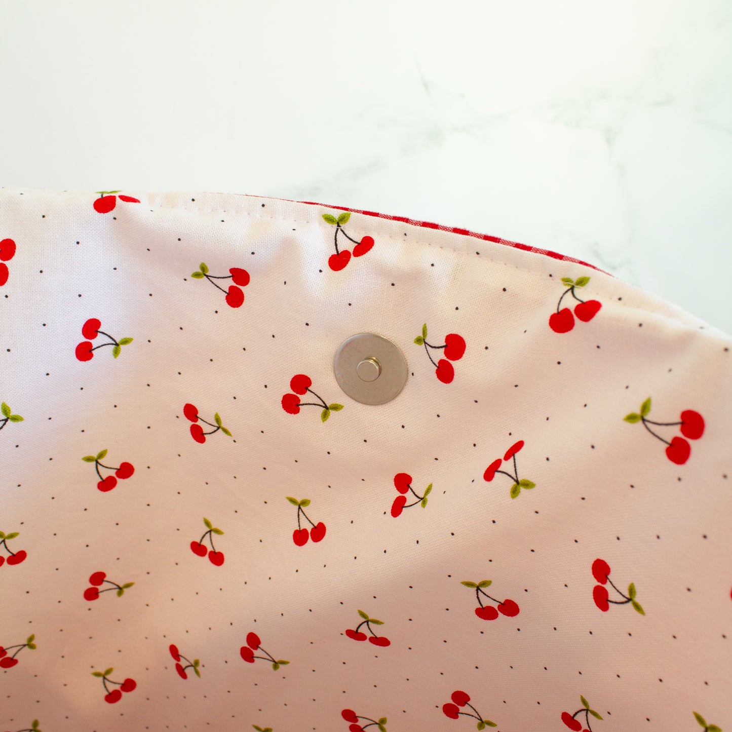 The Cherry Babe Small Ruffle Tote Bag