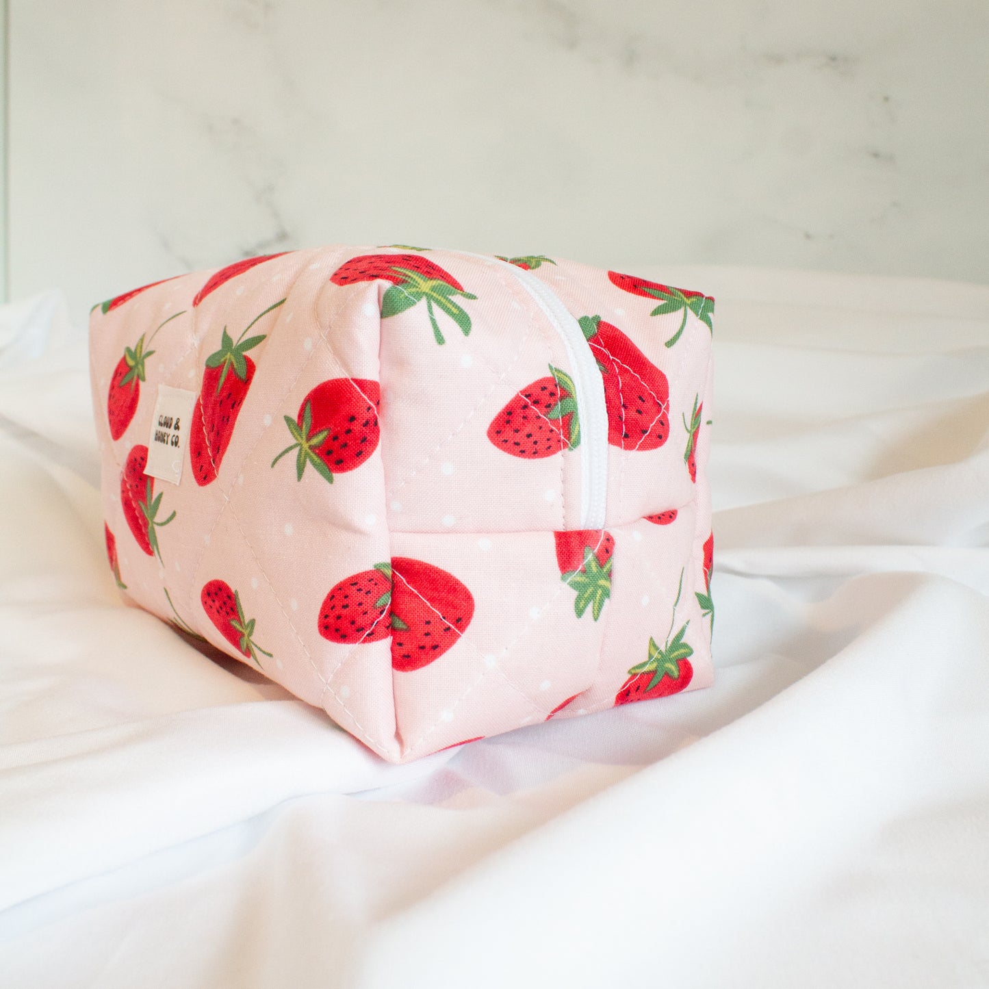 The Strawberry Sweetie Small Makeup Bag