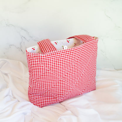The Cherry Babe Small Ruffle Tote Bag