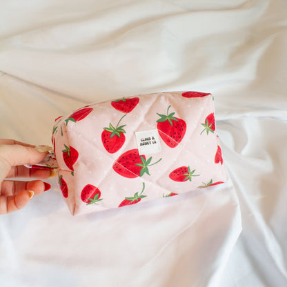 The Strawberry Sweetie Small Makeup Bag