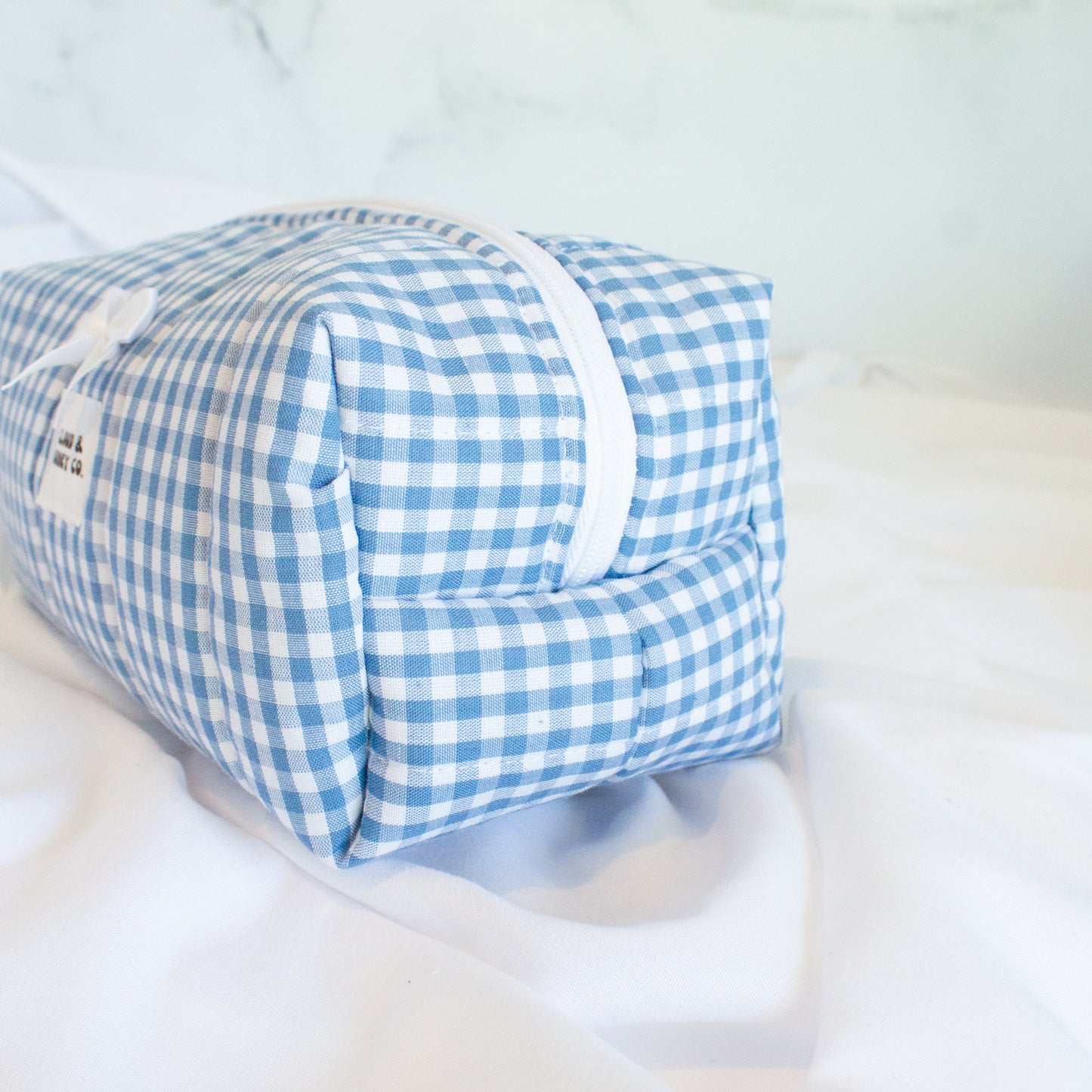The Gingham Dream Small Makeup Bag