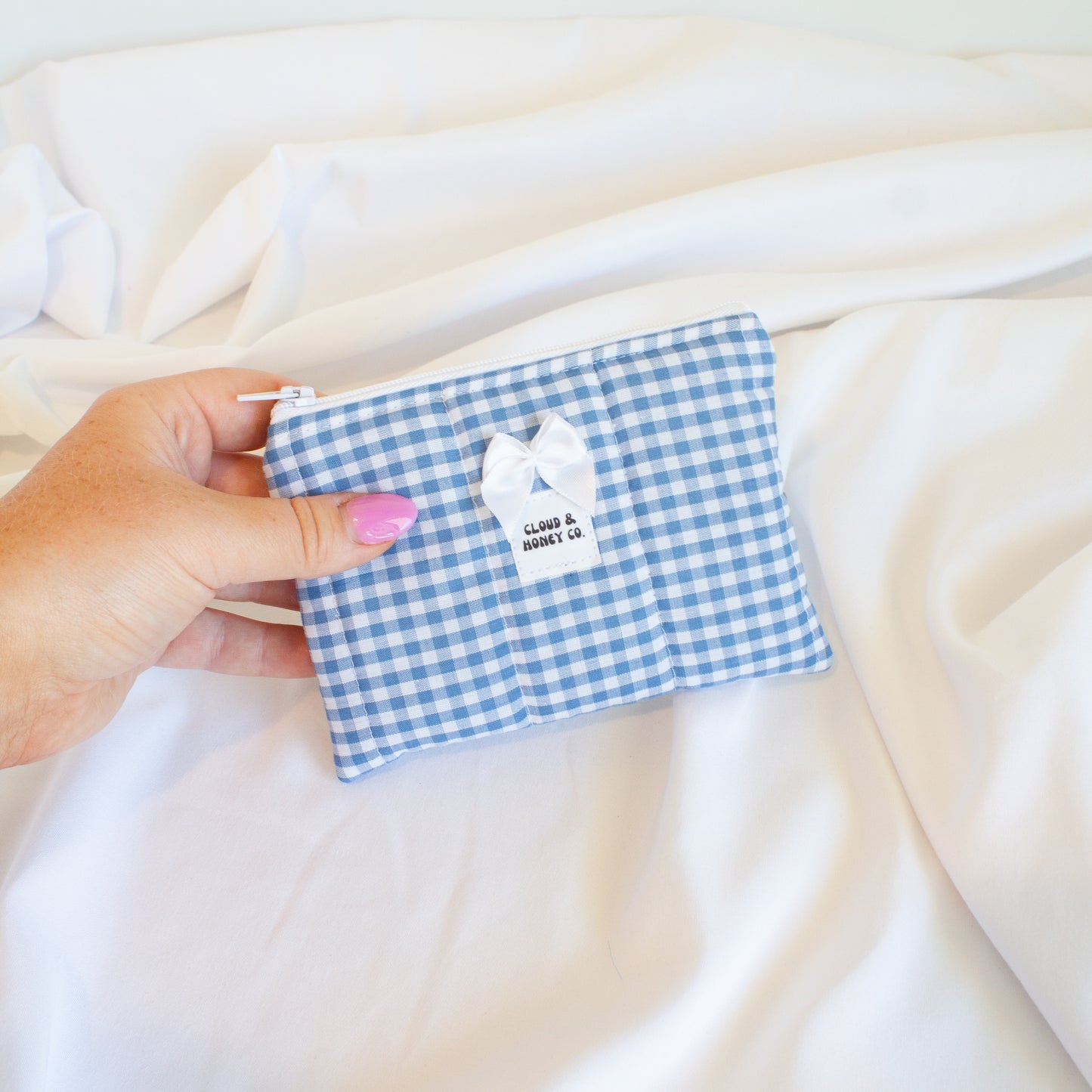 The Gingham Dream Small Zipper Bag