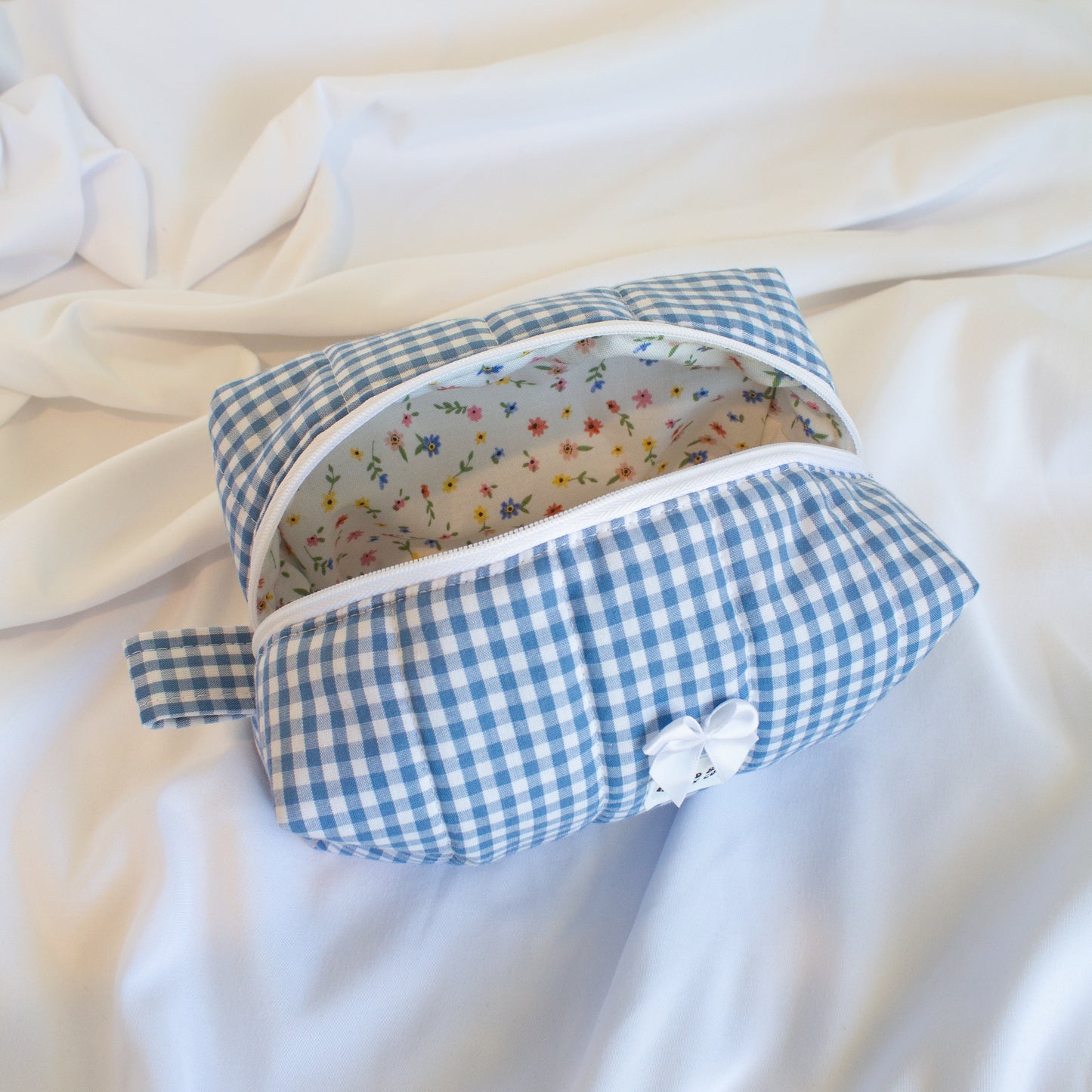 The Gingham Dream Small Makeup Bag
