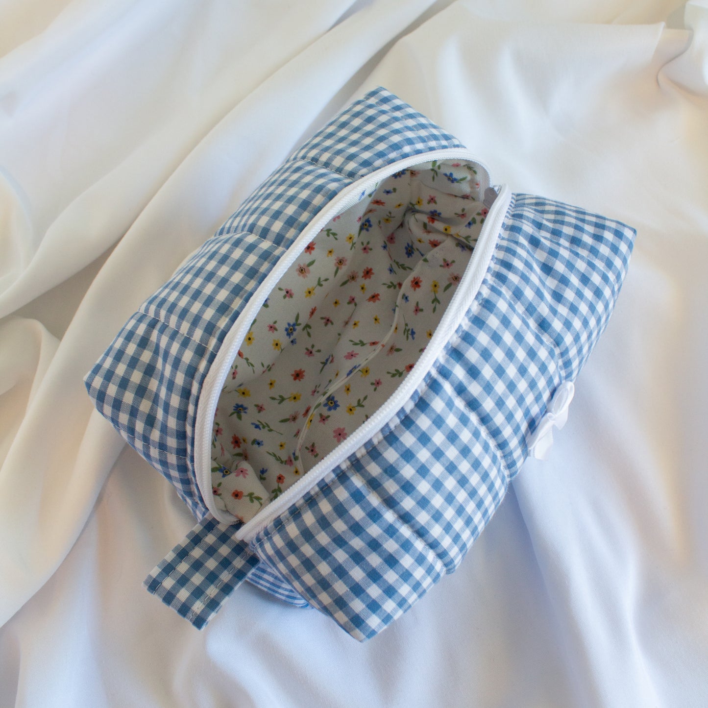 The Gingham Dream Small Makeup Bag