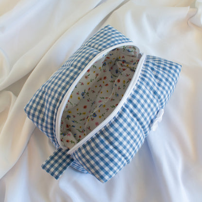 The Gingham Dream Small Makeup Bag