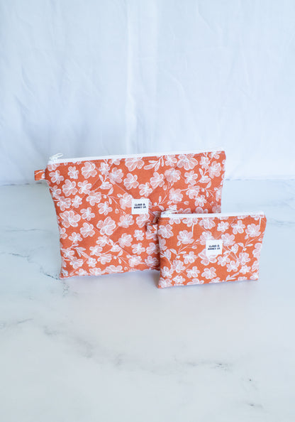 Large Zipper Bag - The Sunset Bloom