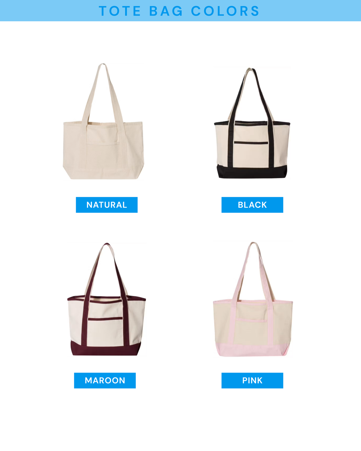 Personalized Embroidered Canvas Tote Bag