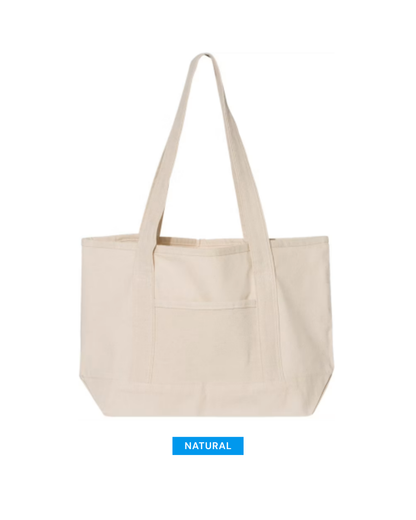 Personalized Embroidered Canvas Tote Bag