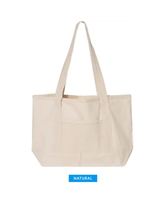 Personalized Embroidered Canvas Tote Bag